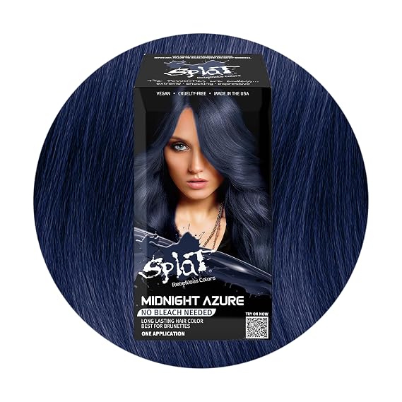 Splat Midnight Azure Semi Permanent Hair Dye Kit, 1 Application