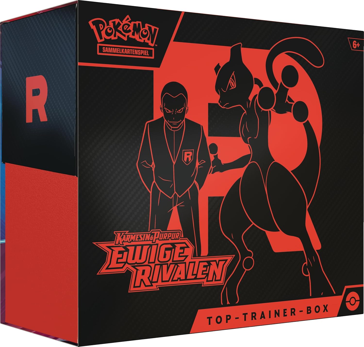 Pokemon - Trading Card Game: Top Trainer Box Crimson & Purple - Eternal Rivals 1 Full Screen Promo Card 9 Booster Packs and Premium Accessories
