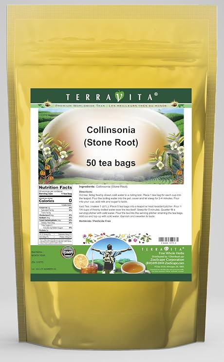 Collinsonia (Stone Root) - Tea (50 tea bags, ZIN: 510775)