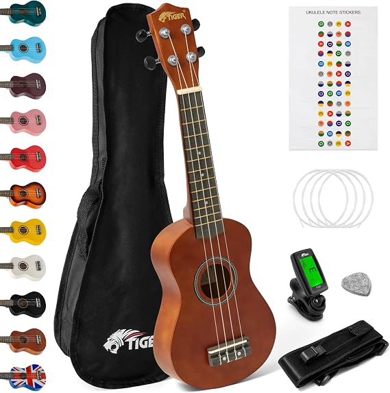 Tiger UKEKIT-NT Soprano Ukulele Kit - Natural