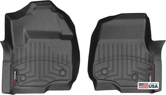 WeatherTech FloorLiners fits 2017-2026 Ford Super Duty - SuperCab & SuperCrew (1st Row) Vinyl Floors, Black