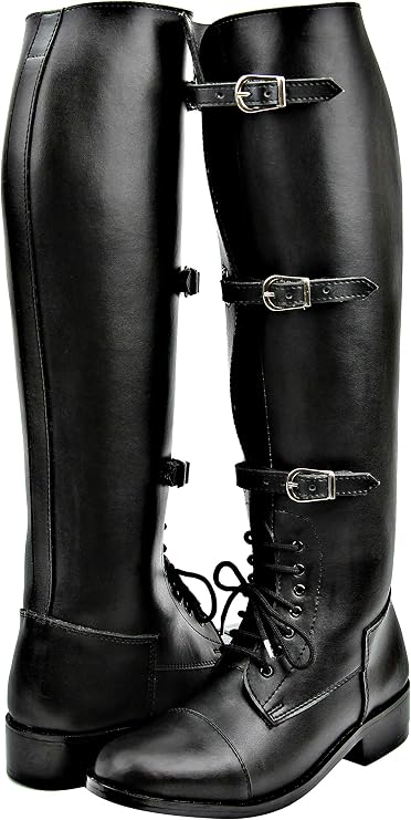 Mens Man Stallion Field Horse Riding Boots Stylish Fashion Equestrian Black