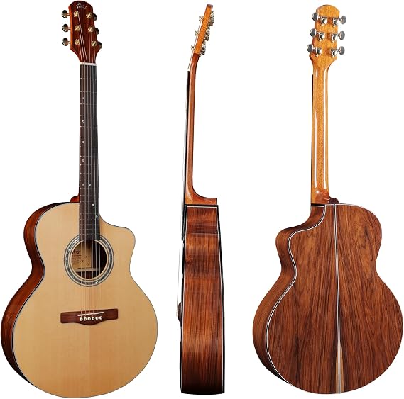 WINZZ&YuLong Guo co-branded 41 inch Solid Sitka Cutaway Acoustic Guitar