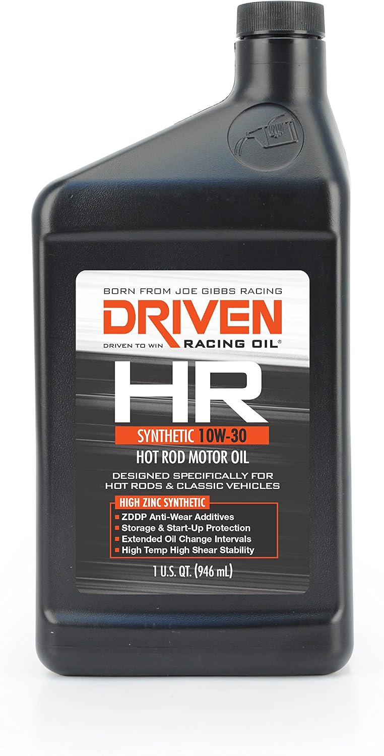 Lunati DRV01506 10W-30 Driven HR-4 High Zinc Hot Rod Oil for Roller Camshaft, 1 Quart