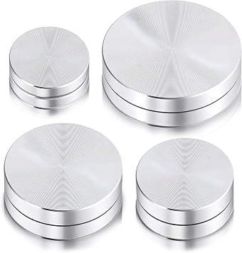 4 Pack Ceramic Clay Pottery Throwing Trimming Spinner Tool, (20 mm/25 mm/30 mm/38 mm) Silver Pottery Wheel Small Rotary Trimming Tool Suitable for Professional Potters and Clay Artists