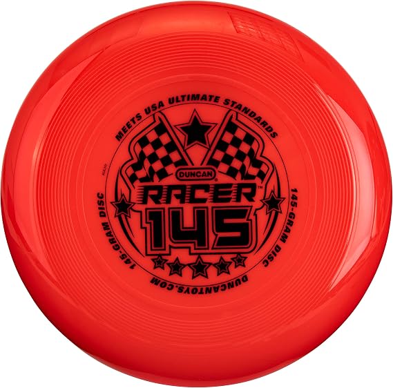 Duncan Toys Racer 145g Junior Ultimate Flying Disc, Red