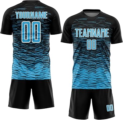 Fancsutom Custom Soccer Clothing Sets Team Uniforms Sports Fans Jerseys Personalized Novelty Active Tees and Shorts Suit