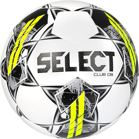 SELECT Club DB V22 Soccer Ball, White/Black, Size 4