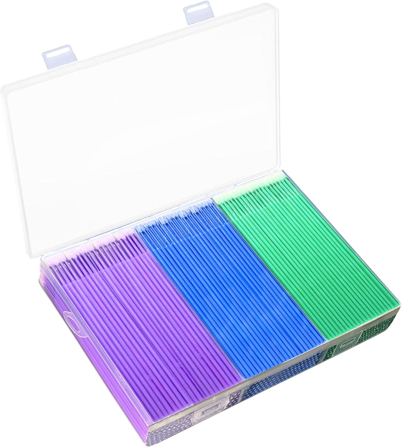 300Pcs Touch Up Paint Brushes,Repair Paint Brushes,for Automotive Paint chip Repair,Stone Chips,Scratches,Clearance Cleaning, Available in 2.5 mm,2.0mm,1.5mm L:2.5 BlueM:2.0 GreenS:1.5 Purple