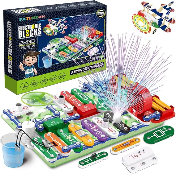 FORMIZON Electrical Construction Kit for Children Experiment Box for Electrical Engineering Includes Illustrated Instructions 2000+ Playing Options STEM Educational Toy Gift for Boys Girls from 8