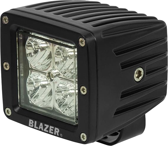 Blazer International 195C3072K 3 LED Light Cube with Flood Beam Off-Road, Work Light, Back-Up Light for Trucks, ATVs, UTVs, and Utility Vehicles Weatherproof, Durable Design Automotive Accesory