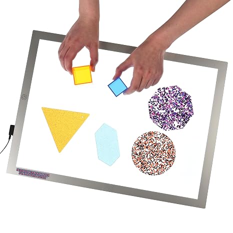 Constructive Playthings Ultra Bright LED Light Panel Pad for Sensory Play