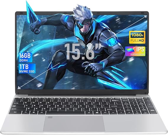 15.6-inch Laptop,16GB DDR4 RAM,1T NVMe SSD,Alder Lake-N95