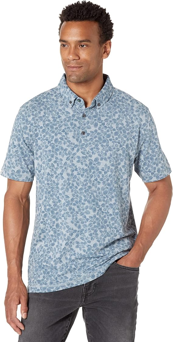 Linksoul Anza Polo w/Print Stargazer Heather MD