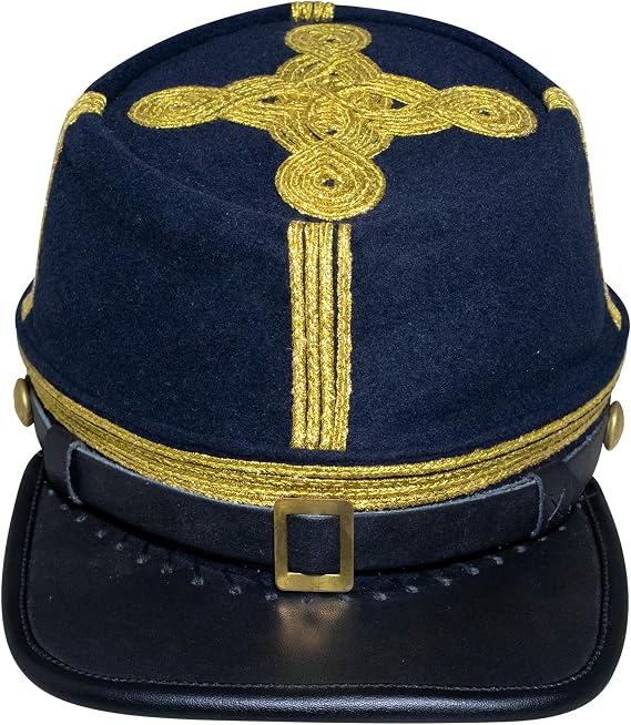 American Civil War Field Officer Generals Union Kepi 100% Navy Blue Wool Cloth Hat/Cap