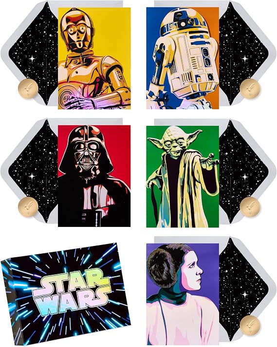 Papyrus 20-Count All Occasion Stationery Notes, Star Wars Pop Art Keepsake Set