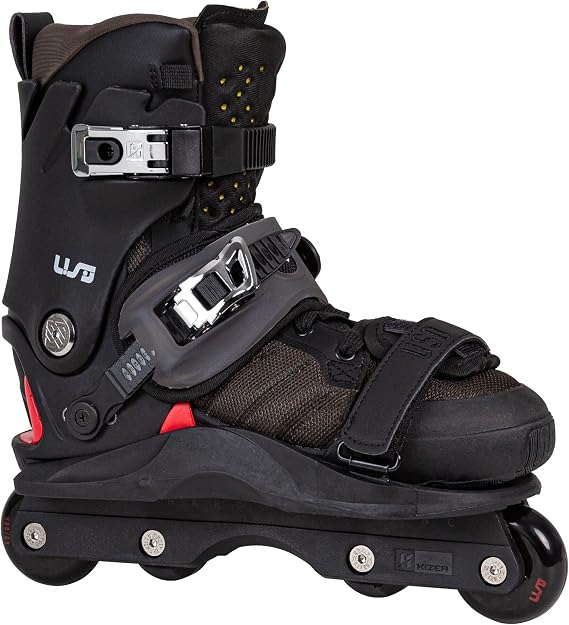 USD Shadow Team 60 Aggressive Inline Skates Kizer Fluid IV ABEC 9 Bearings for Park and Street