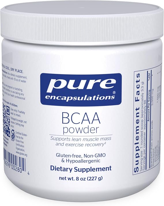 Pure Encapsulations BCAA Powder, 8 Ounces | Hypoallergenic Supplement to Support Muscle Function During Exercise*, Supports Lean Muscle