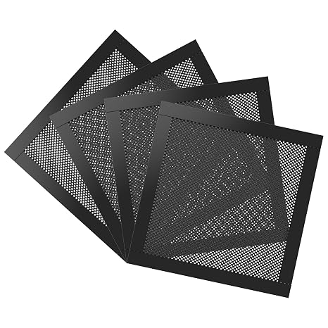 MoKo 140x140mm Dust Mesh Fan Filter for PC Case, 1mm Hole, 4 PCS