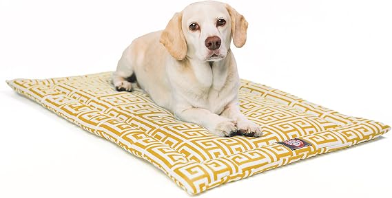24" Towers Citrus Yellow Crate Dog Bed Mat By Majestic Pet Products
