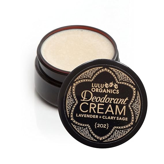 Natural Deodorant Cream Aluminum and Cruelty Free, Long Lasting Odor for Women and Men, Vegan Formula, Gentle on Sensitive Skin, Non Toxic and Eco-Friendly, Lavender & Clary Sage, 2oz