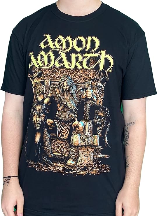 Amon Amarth T Shirt Thor Band Logo Official Mens Black M