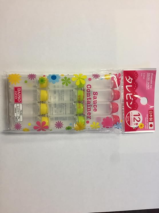 Daiso Mini Condiment Sauce Containers for Bento Lunch (12pcs)