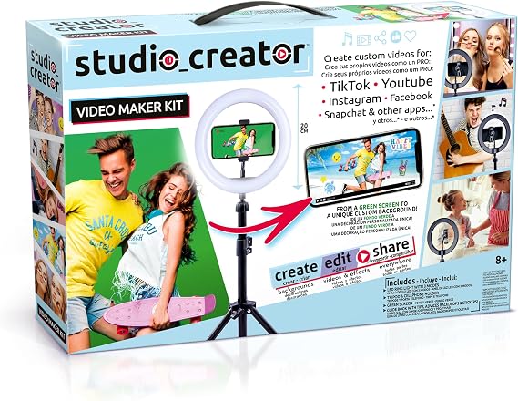 Studio Creator- Video Maker Kit-Deviens Un influenceur, INF 001 for 8 ans et plus