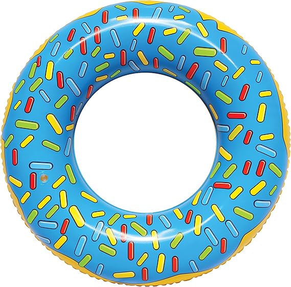 SportsStuff BLUEBERRY DONUT Floatable Tube for Pool, Lakes, River