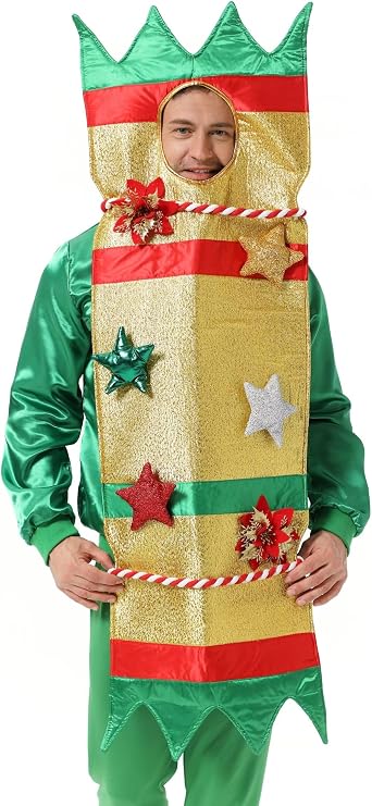 U LOOK UGLY TODAY Men`s Ugly Christmas Sweater Unisex Women`s Funny Novelty Santa Pullover for Party What a Christmas Cracker