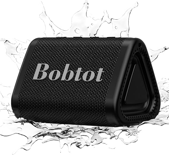 Bobtot Portable Small Bluetooth Speaker, IPX7, 5W