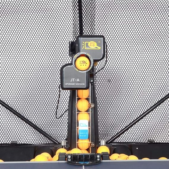 Table Tennis Robot/Ping Pong Ball Machine,Automatic Table Tennis Machine for Training/Tabletop Table Tennis Games with Customize Spin, Frequency, Ball Speed,Landing, Height