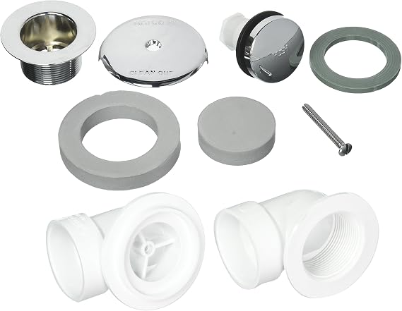 Watco 601-FA-PVC-CP Foot Actuated Half Kit, Chrome Plated