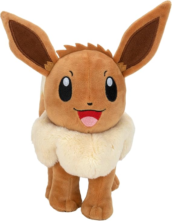 Pokemon Eevee Plush - 8-Inch Soft Plush with Authentic Details
