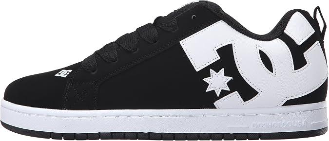 DC Shoes Mens Court Graffik Casual Low Top Skate Shoe Sneaker