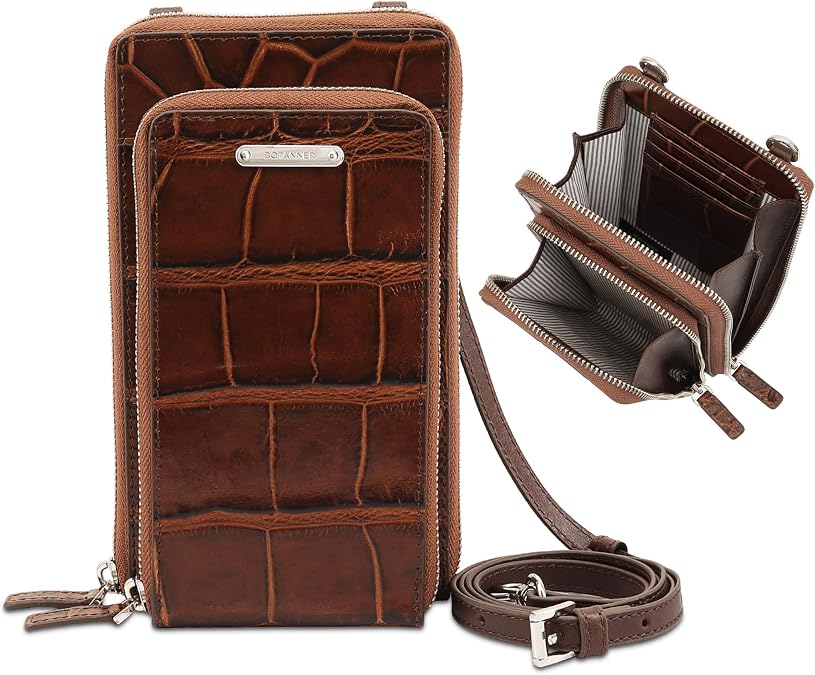 Multipocket Women's Crossbody Bag with Adjustable Strap