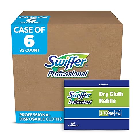 Swiffer Dry Cloth 10" Refill Pads for Swiffer Sweeper (32 count, 6 pack)