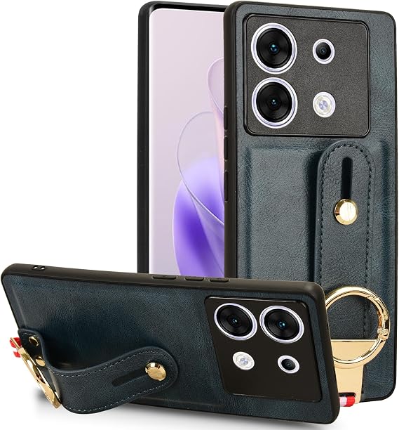 Case for Infinix Zero 30 5G, [Wristband] + [Keychain] Multifunctional Infinix Zero 30 5G Phone Case, PU Leather Comfortable Feel Non-Slip Combination Phone Cover for Infinix Zero 30 5G Blue