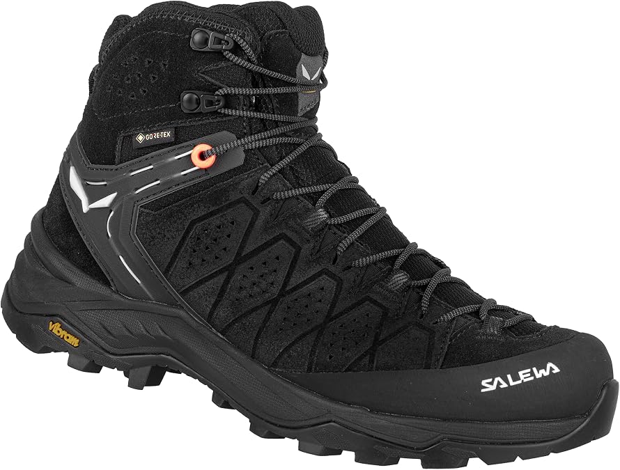 Salewa Women's Alp Trainer 2 Mid GTX Hiking Boots - Black/Black - 9.5 | Waterproof