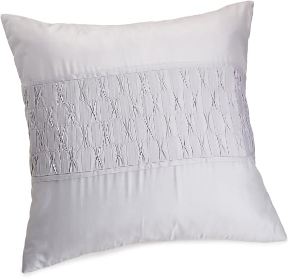 Calvin Klein Home Blush Gathered Tuck Pillow, Pale Plum