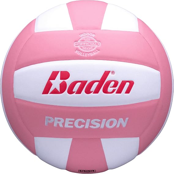 Baden Precision, Official Size and Weight, Beginner Volleyball for Teens, Indoor Volleyball, PU Composite, Extra Foam Backing, Reduces Stitches