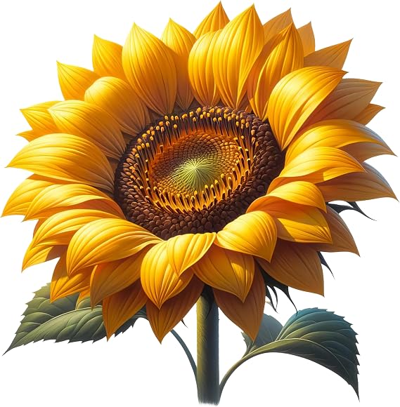 Sunflower Vinyl Decal Stickers, Cover Marks, Floral Wall Decor 20cm 7cm