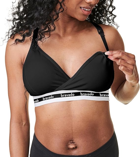 Bravado Designs Women's Original Sleep Nursing Bra, Regular Cup Maternity Bra for Breastfeeding