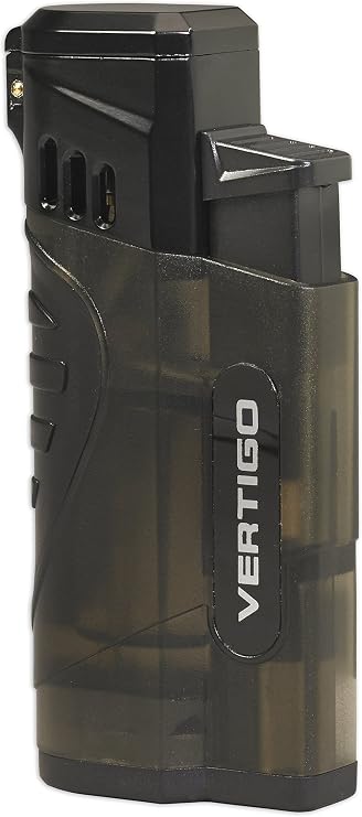 New Vertigo By Lotus - Stinger 4 Torch Flames Cigar/cigarette Lighter-charcoal