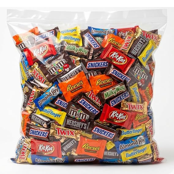 Assorted Chocolate Variety Pack Individually Wrapped Bulk Chocolate Candy Assortment Fun Size Bars, Peanut Butter Cups, Wafers & More Perfect for Parties, Office & Gifting (2 LB)