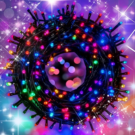 Illumination String Light Christmas Light Halloween LED 100 Lights 10m with Controller Plug-in Memory Indoor 8 Lighting Patterns Sign Lighting Bright Garden Light Christmas Tree Fashionable
