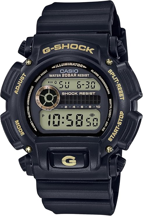 Casio DW9052 Series | Mens Digital Watch | G-Shock | 1/100 SEC Stop Watch | Countdown Timer | LED Light | 200M WR | Shock Resistant | Multi Alarm | Auto Calendar | Dual Time | 2 Yr Batt