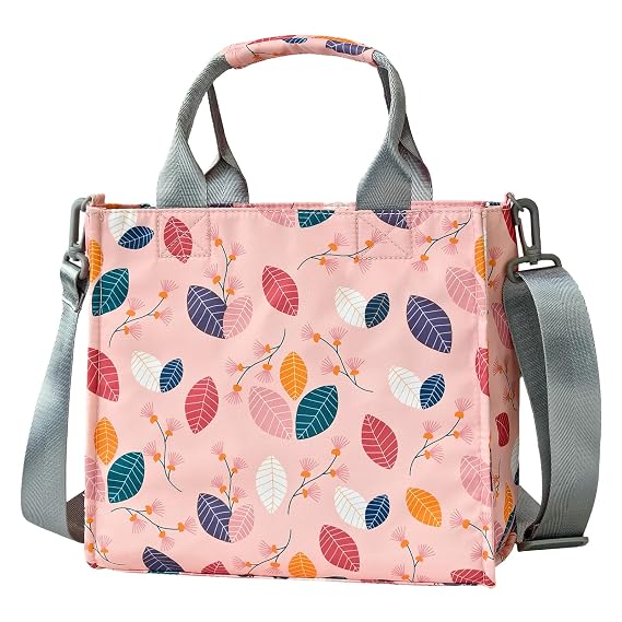 Small Diaper Bag Tote Waterproof Travel Mini Diaper Bag Multi-Function Baby Handbag Crossbody Purse(Leaf)