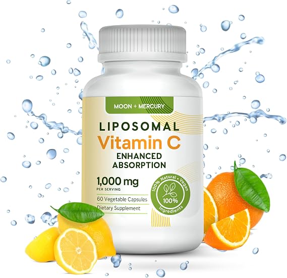 Liposomal Vitamin C Supplement, 1000mg, 60 Capsules