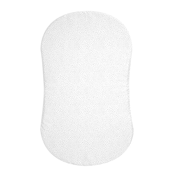 HALO BassiNest Fitted Sheet 100% Cotton, Soft and Breathable Bassinet Sheet for Babies, 30 x 16 Pre-Shrunk Sheet, Pebble
